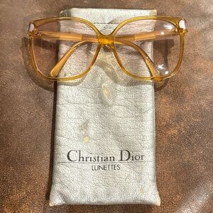 Vintage Christian Dior Amber Women's Glasses Lunettes